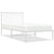 Metal Bed Frame without Mattress with Headboard White 90x190 cm
