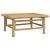 3 Piece Garden Lounge Set with Green Cushions Bamboo