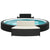 Spa Benches with Cushions 2 pcs Black Poly Rattan