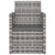 Garden Armchair with Cushion Grey Poly Rattan