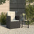 Garden Armchair with Cushions Black Poly Rattan