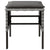 Garden Footstools with Cushions 4 pcs Grey Poly Rattan
