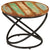 Coffee Table Ø50x40 cm Solid Wood Reclaimed and Steel