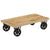 Coffee Table with Wheels 110x55x29.5 cm Solid Wood Mango