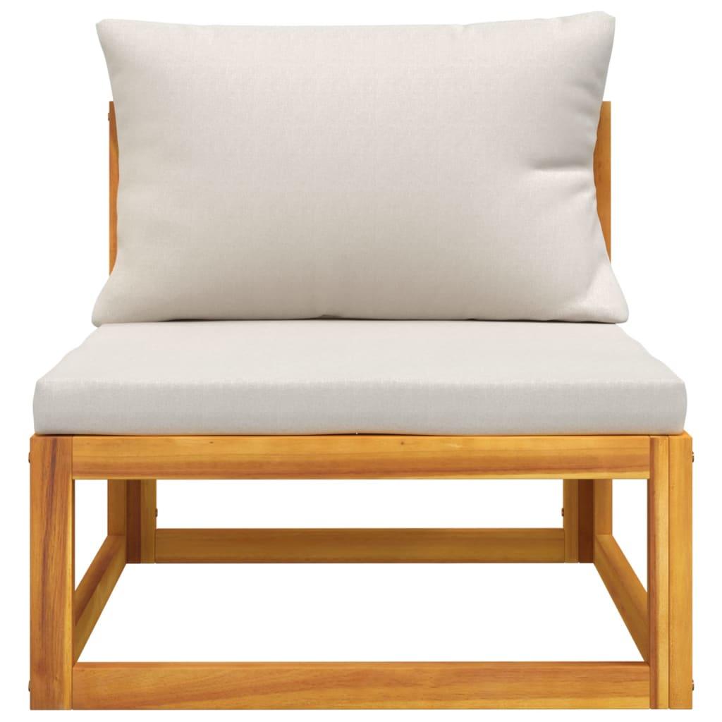 3 Piece Garden Lounge Set with Cushions Solid Wood Acacia