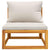 3 Piece Garden Lounge Set with Cushions Solid Wood Acacia