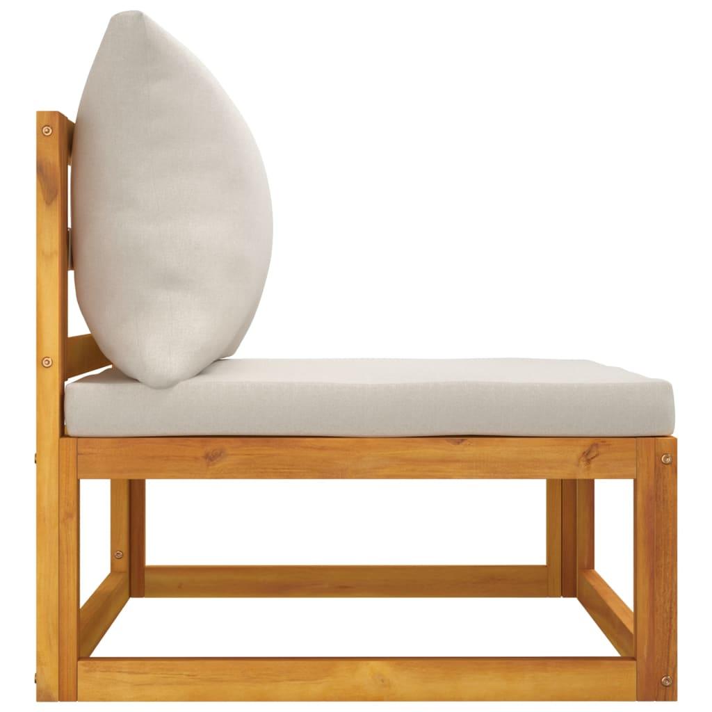 3 Piece Garden Lounge Set with Cushions Solid Wood Acacia
