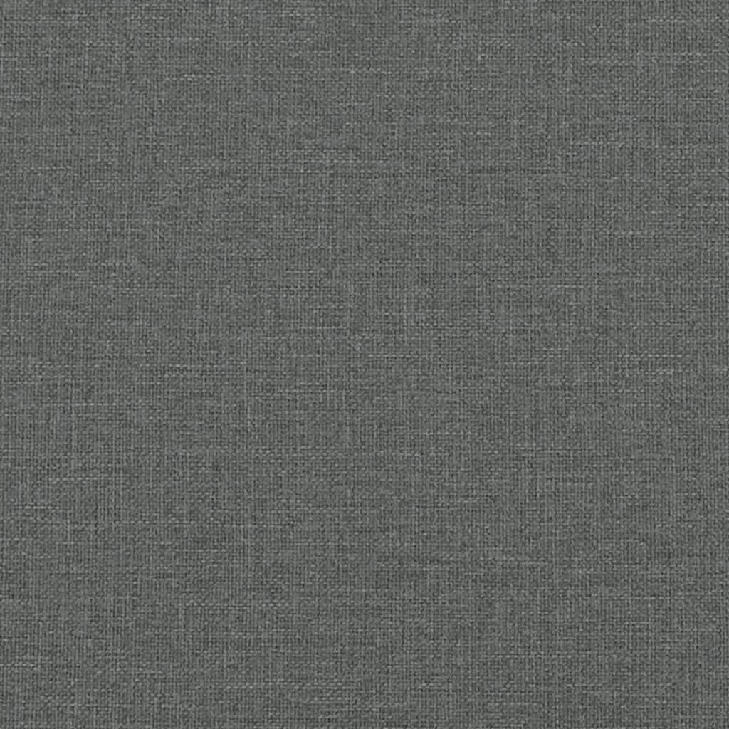 Sofa Bed with Armrests Dark Grey Fabric
