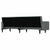 Sofa Bed with Cushions Dark Grey Fabric