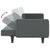Sofa Bed with Cushions Dark Grey Fabric