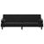 Sofa Bed with Armrests Black Velvet