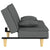 Sofa Bed Dark Grey Fabric