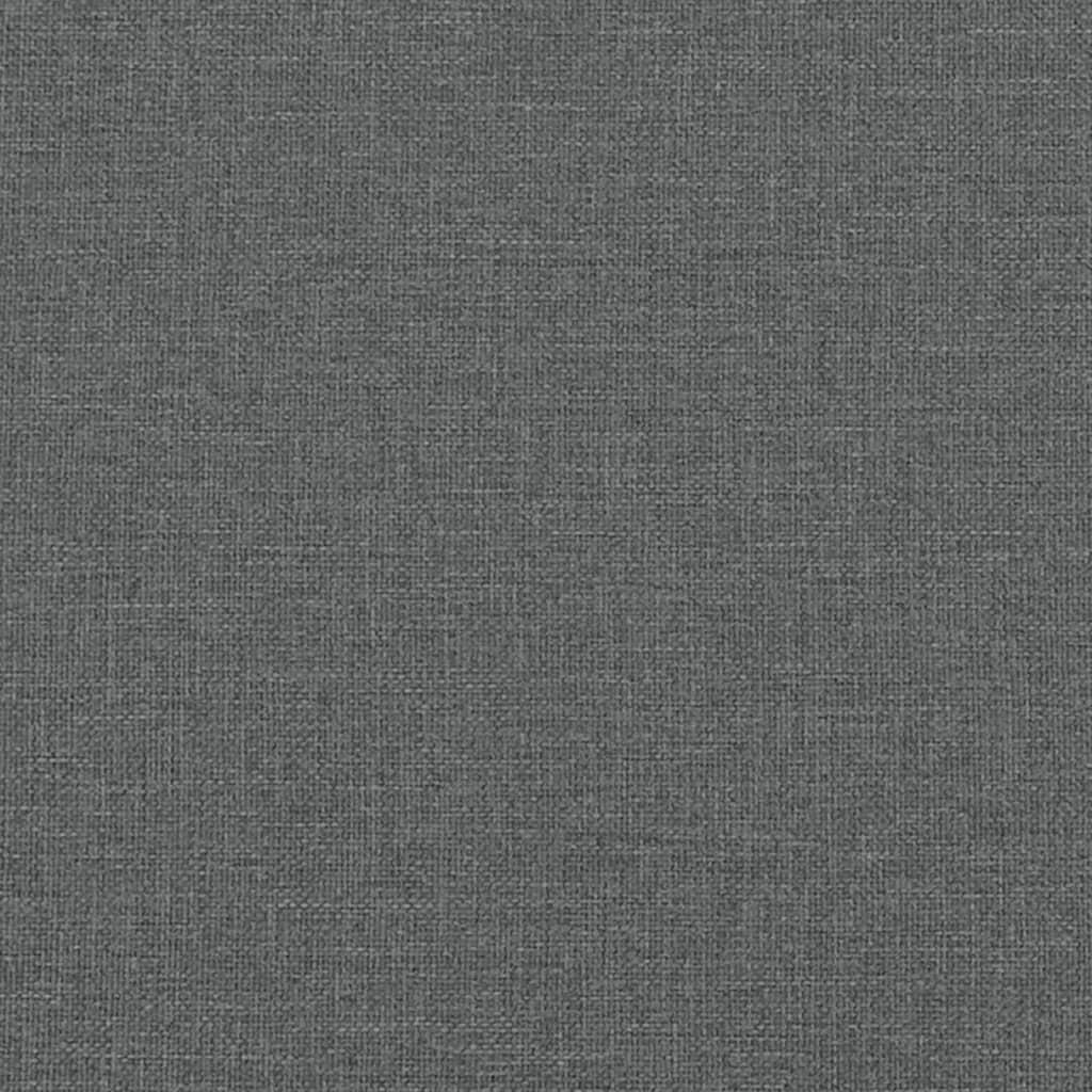 Sofa Bed with Armrests Dark Grey Fabric