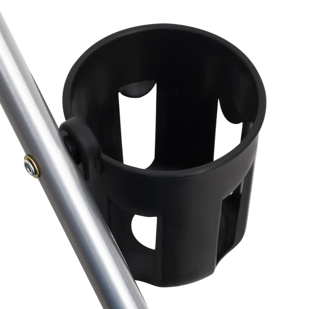 Folding Dog Stroller Grey 76x50x100 cm Oxford Fabric