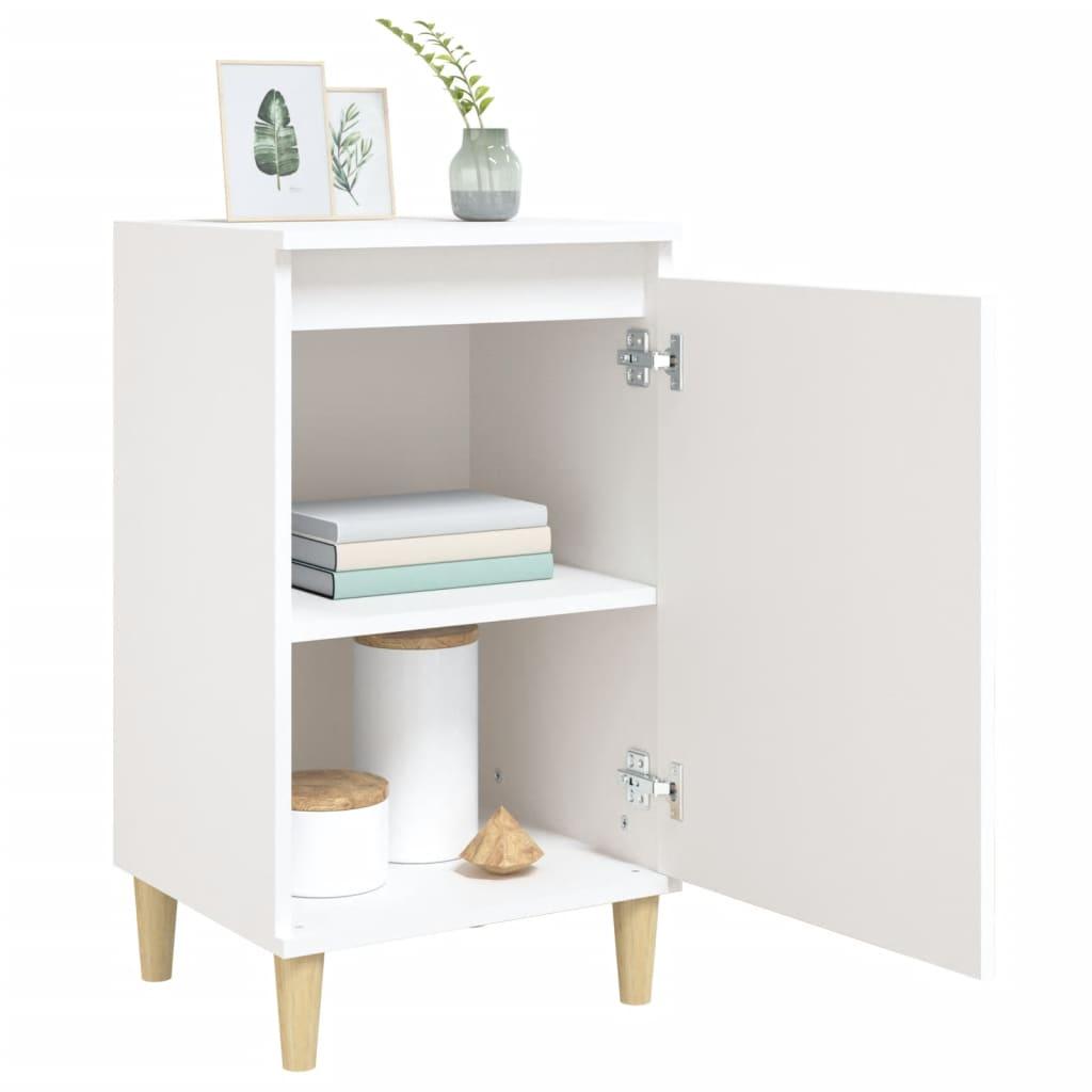 Bedside Cabinets 2 pcs White 40x35x70 cm Engineered Wood