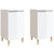 Bedside Cabinets 2 pcs High Gloss White 40x35x70 cm Engineered Wood