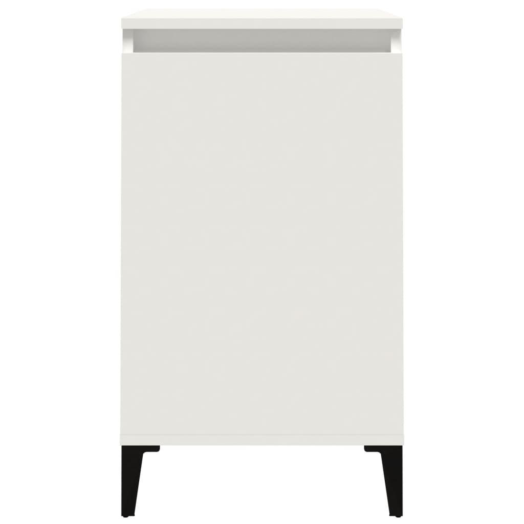 Bedside Cabinet White 40x35x70 cm Engineered Wood