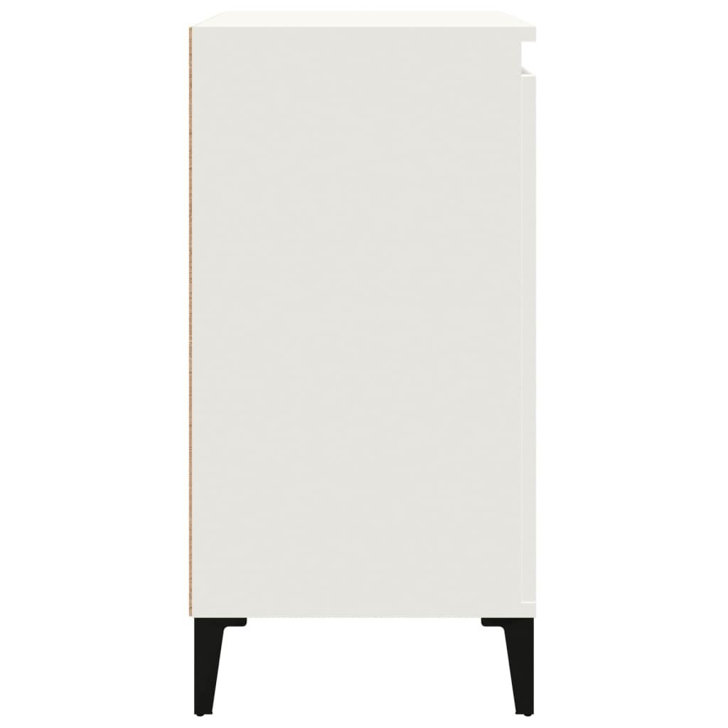 Bedside Cabinet White 40x35x70 cm Engineered Wood
