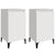 Bedside Cabinets 2 pcs High Gloss White 40x35x70cm Engineered Wood