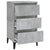 Bedside Cabinet Concrete Grey 40x35x70 cm Engineered Wood