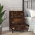 Bedside Cabinet Smoked Oak 40x35x70 cm Engineered Wood