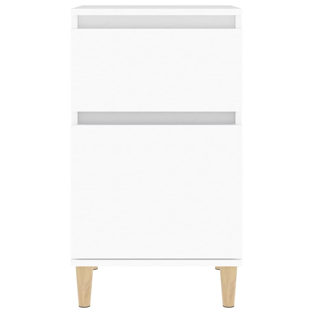 Bedside Cabinet White 40x35x70 cm