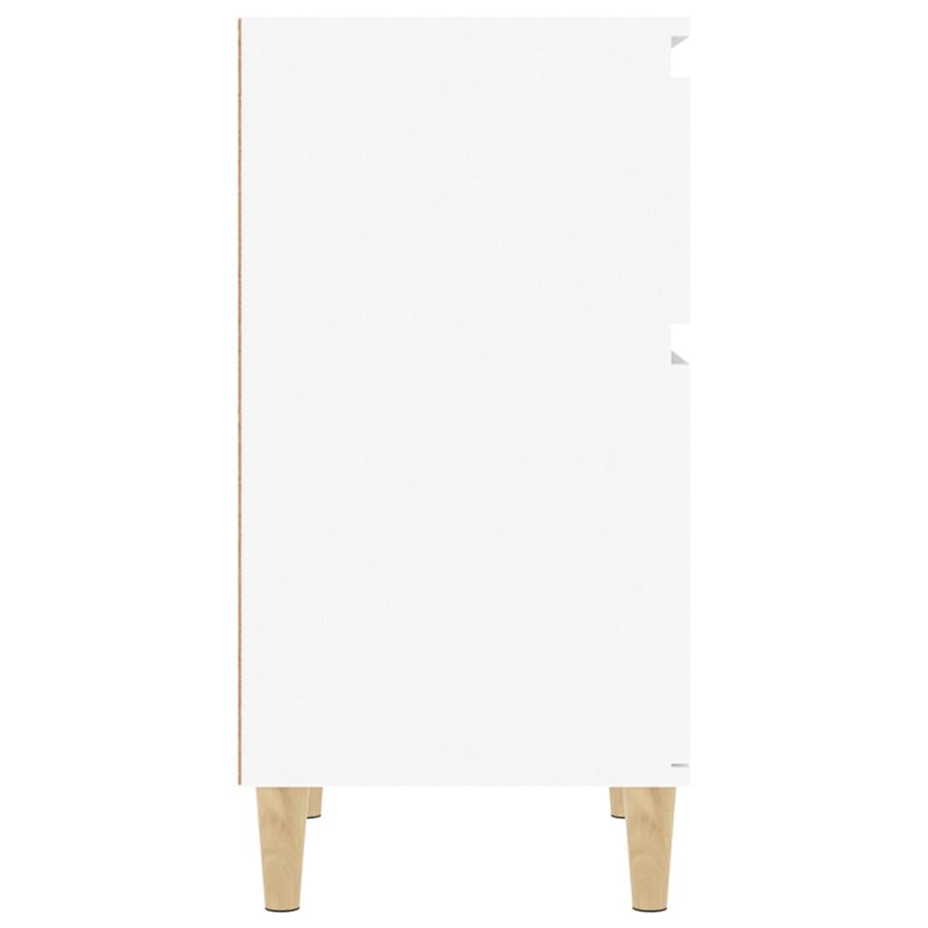Bedside Cabinet White 40x35x70 cm