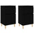 Bedside Cabinets 2 pcs Black 40x35x70 cm