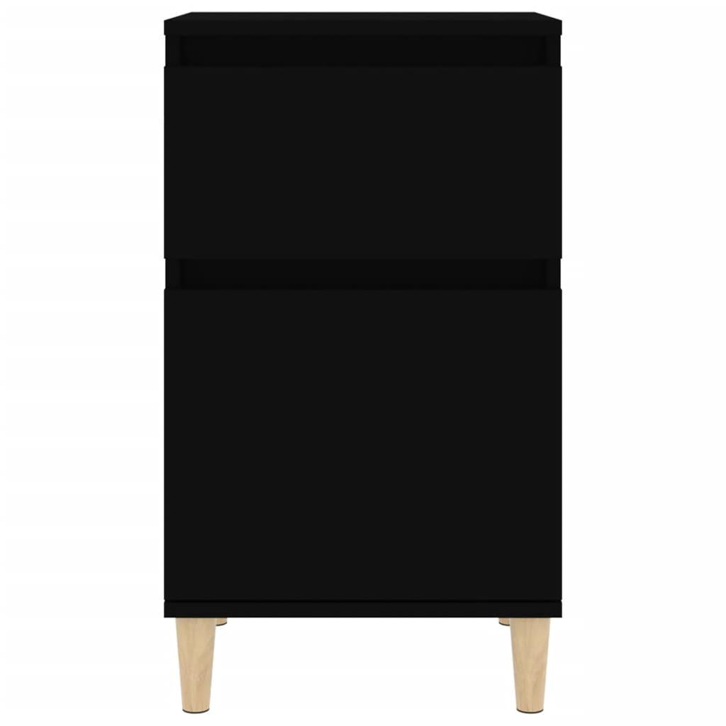 Bedside Cabinets 2 pcs Black 40x35x70 cm