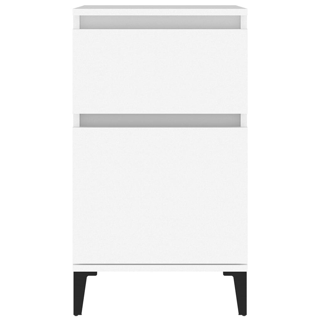 Bedside Cabinet White 40x35x70 cm