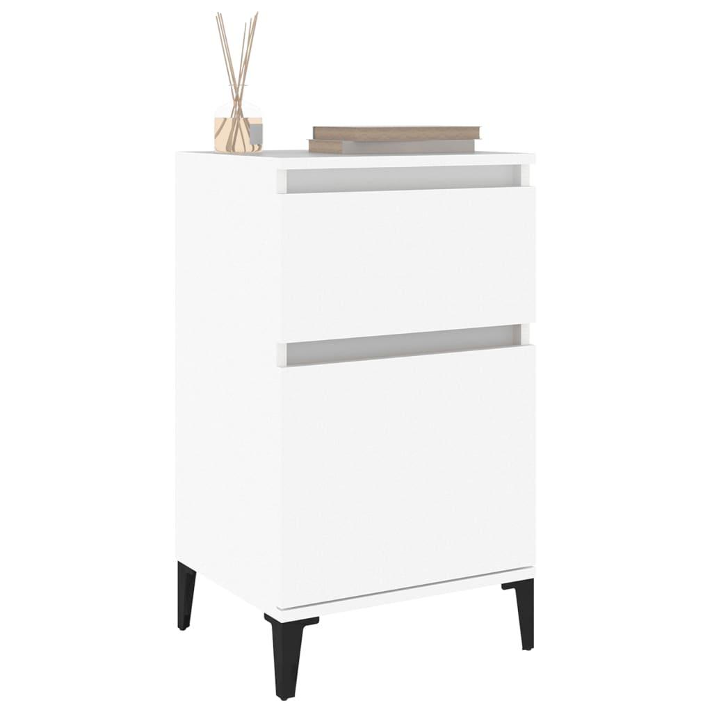 Bedside Cabinets 2 pcs White 40x35x70 cm
