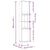Bathroom Cabinet High Gloss White 30x30x190 cm Engineered Wood