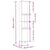 Bathroom Cabinet Smoked Oak 30x30x190 cm Engineered Wood