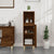 Bathroom Cabinet Brown Oak 30x30x100 cm Engineered Wood
