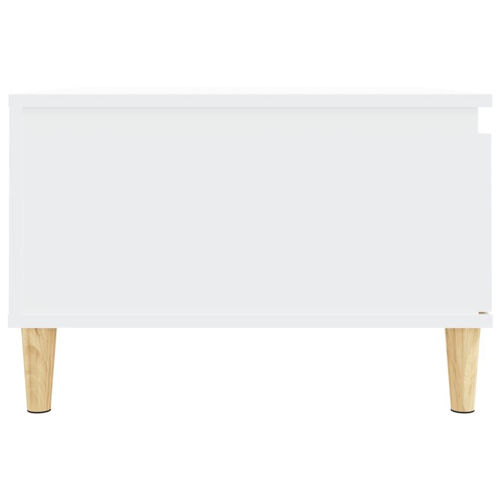 Coffee Table White 55x55x36.5 cm Engineered Wood