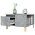 Coffee Table Concrete Grey 55x55x36.5 cm Engineered Wood