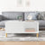 Coffee Table White 80x80x36.5 cm Engineered Wood