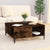 Coffee Table Smoked Oak 80x80x36.5 cm Engineered Wood