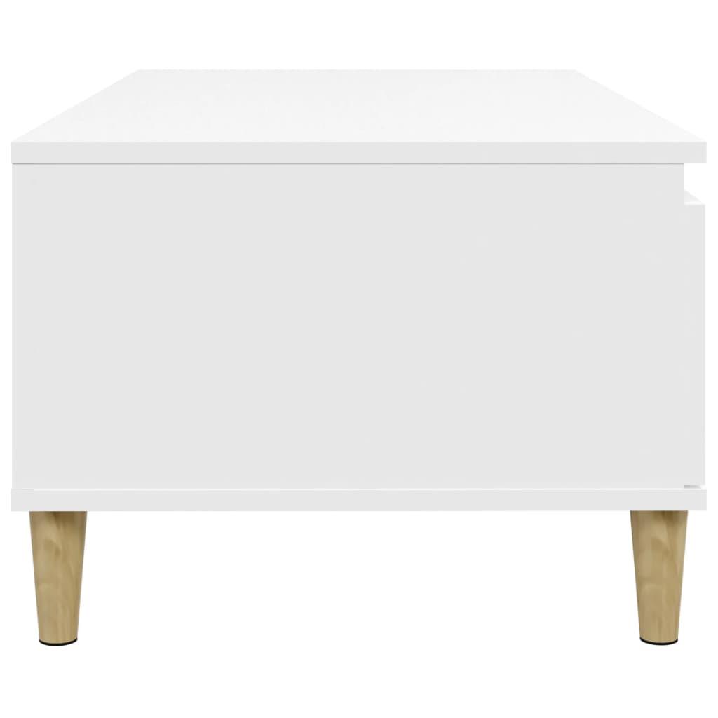 Coffee Table White 90x50x36.5 cm Engineered Wood