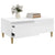 Coffee Table High Gloss White 90x50x36.5 cm Engineered Wood