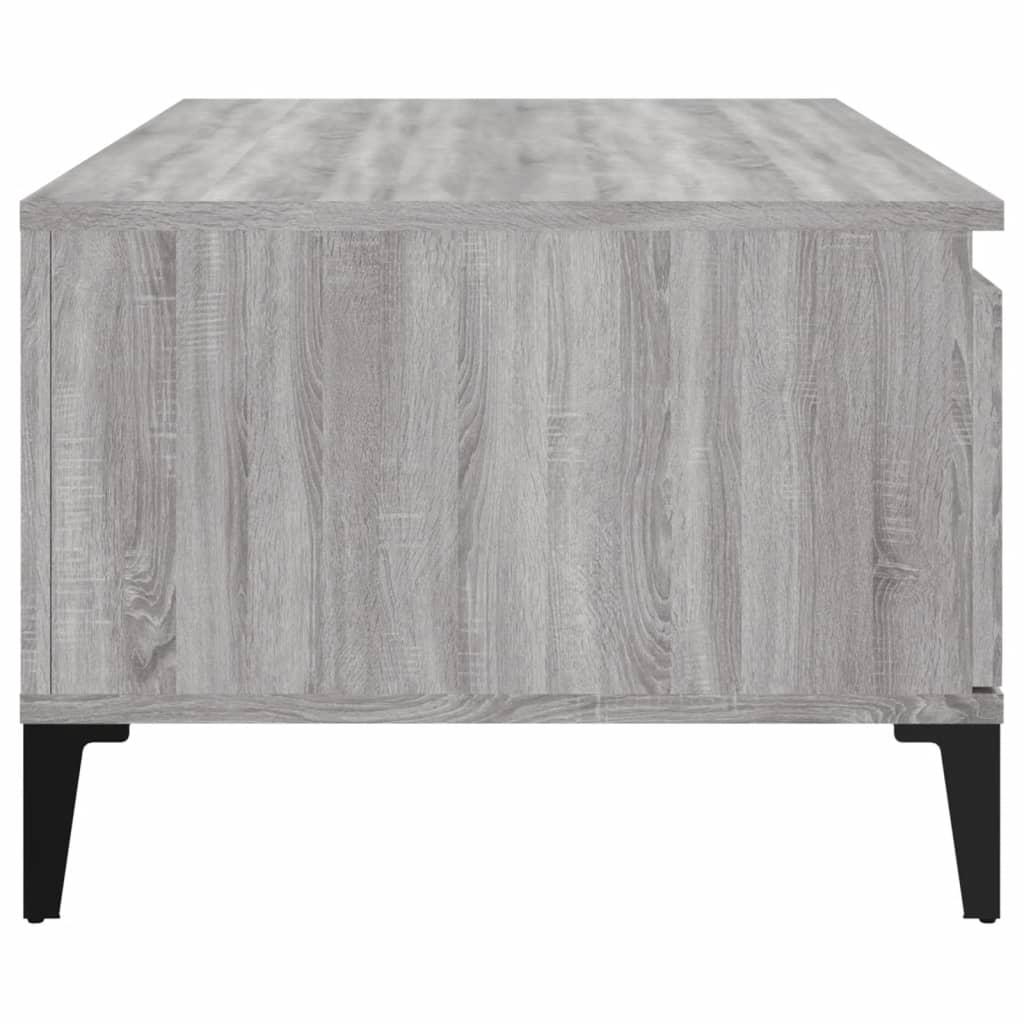 Coffee Table Grey Sonoma 90x50x36.5 cm Engineered Wood
