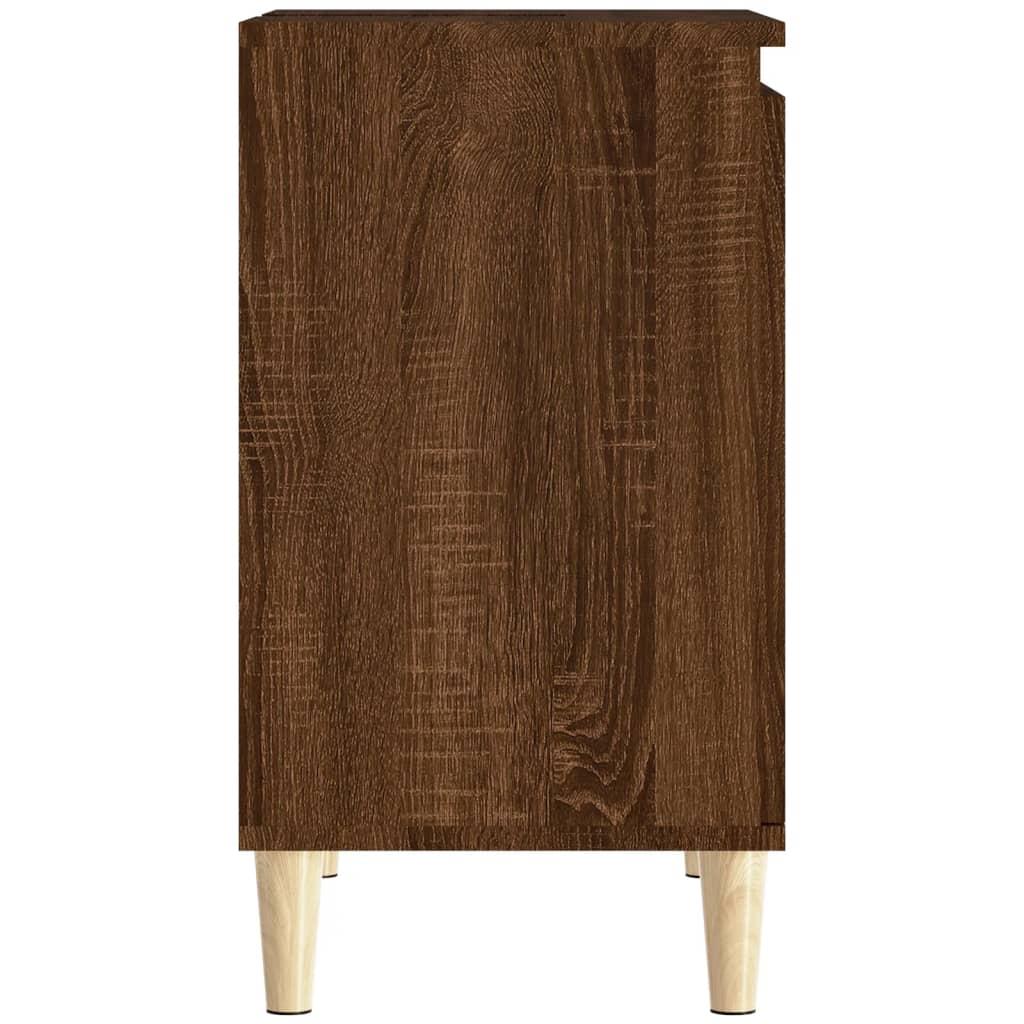 Sink Cabinet Brown Oak 58x33x60 cm Engineered Wood