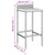 Bar Stools 2 pcs Grey Poly Rattan and Solid Wood Acacia
