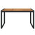Garden Table with U-shaped Legs 140x80x75 cm Solid Wood Acacia