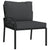 Garden Chairs with Grey Cushions 2 pcs 62x75x79 cm Steel
