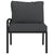 Garden Chairs with Grey Cushions 2 pcs 62x75x79 cm Steel