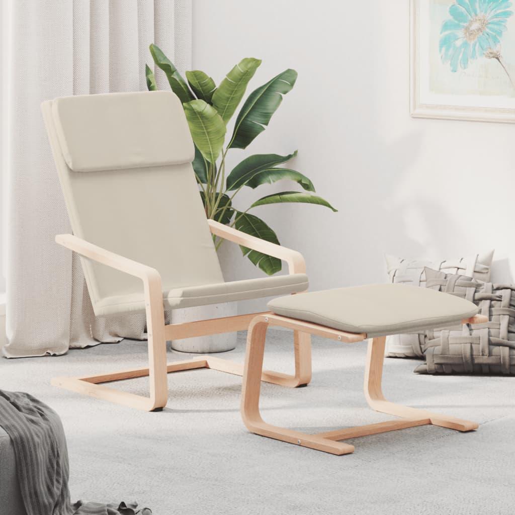 Relaxing Chair Cream Fabric