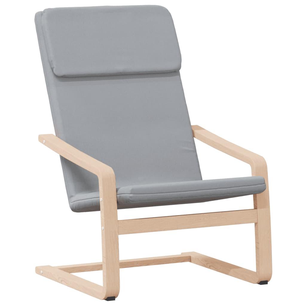 Relaxing Chair Light Grey Fabric