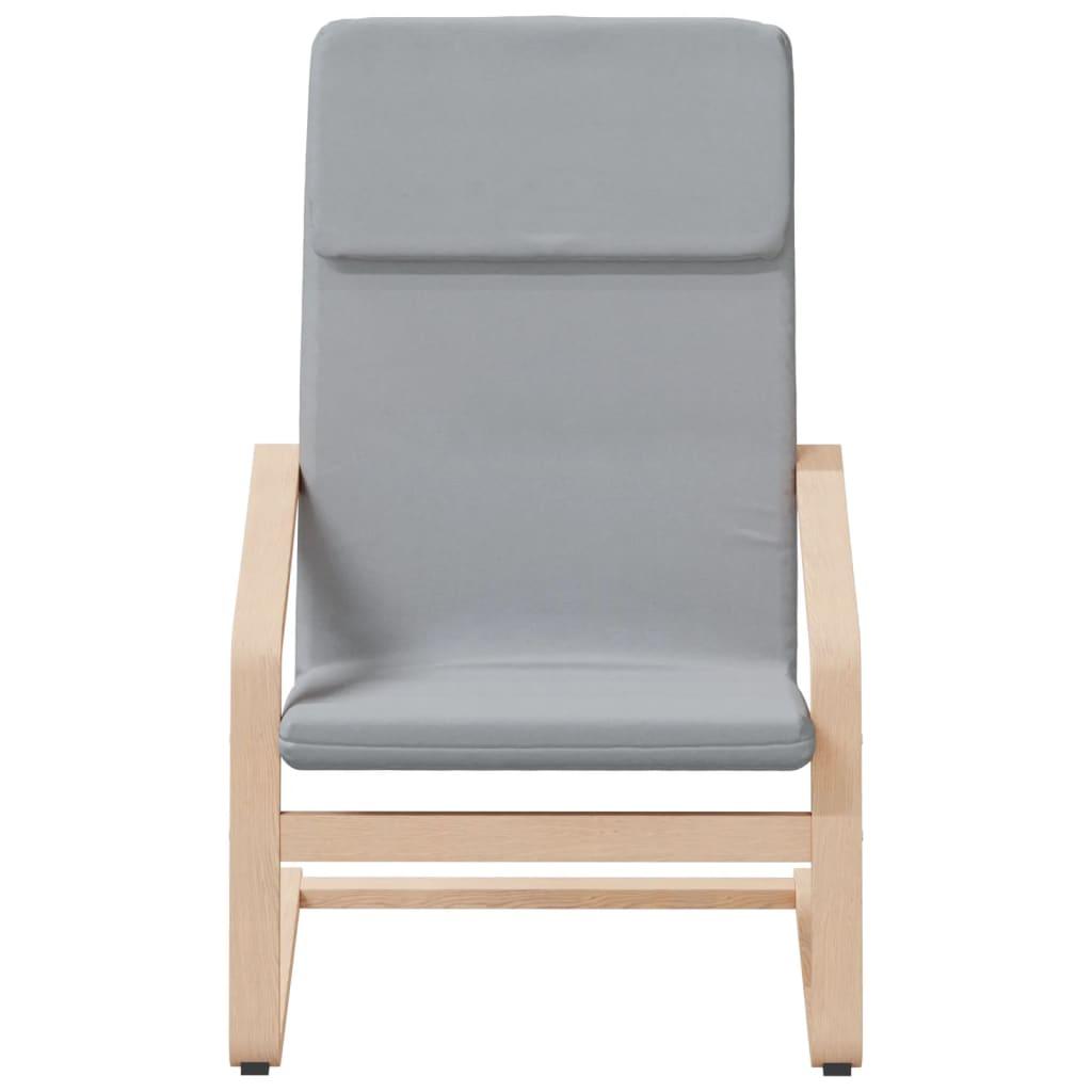 Relaxing Chair Light Grey Fabric