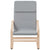 Relaxing Chair Light Grey Fabric